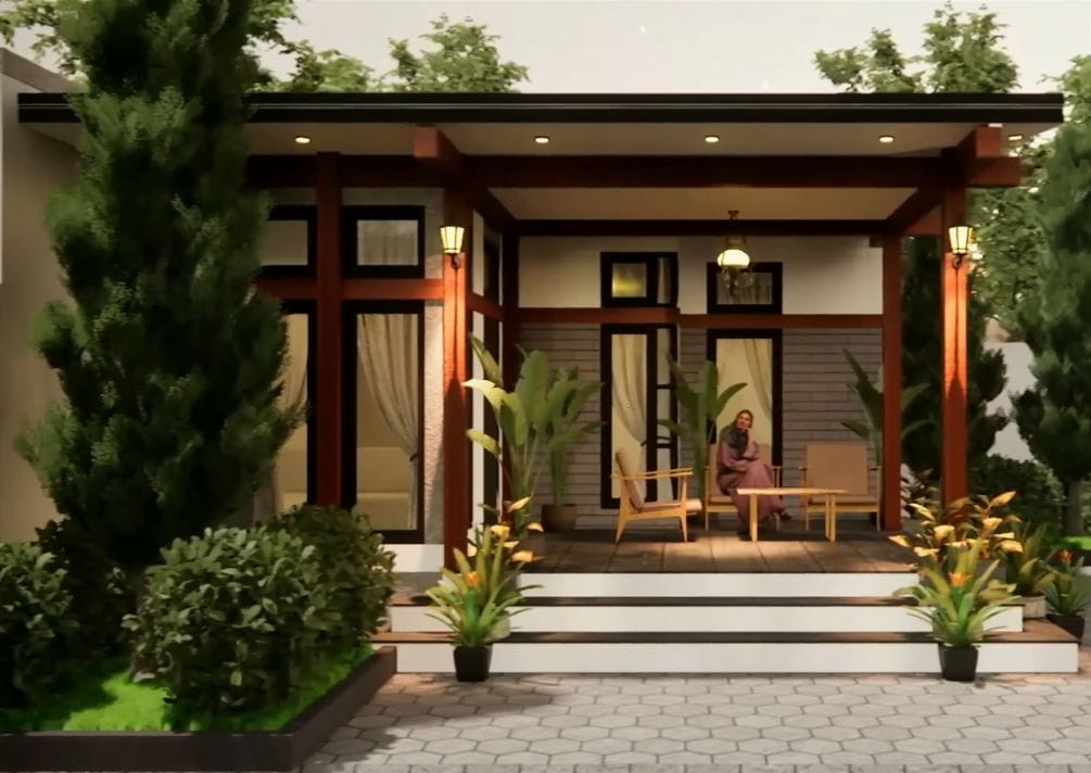 rumah semi permanen dari grc