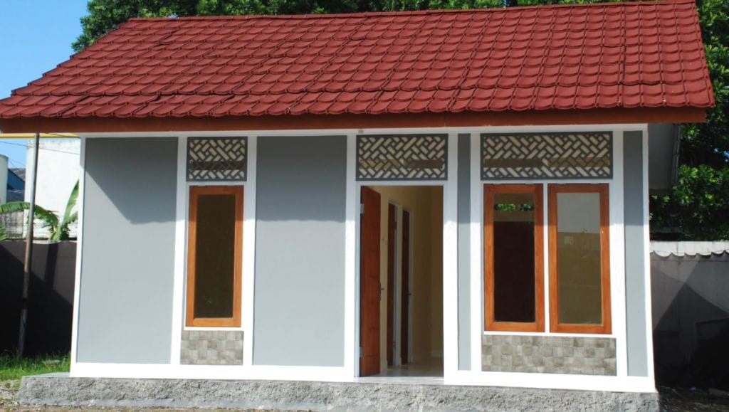 rumah semi permanen dari grc