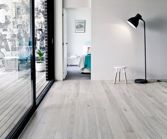 Lantai Unfinished Hardwood Floor Di dalam dan luar Ruangan